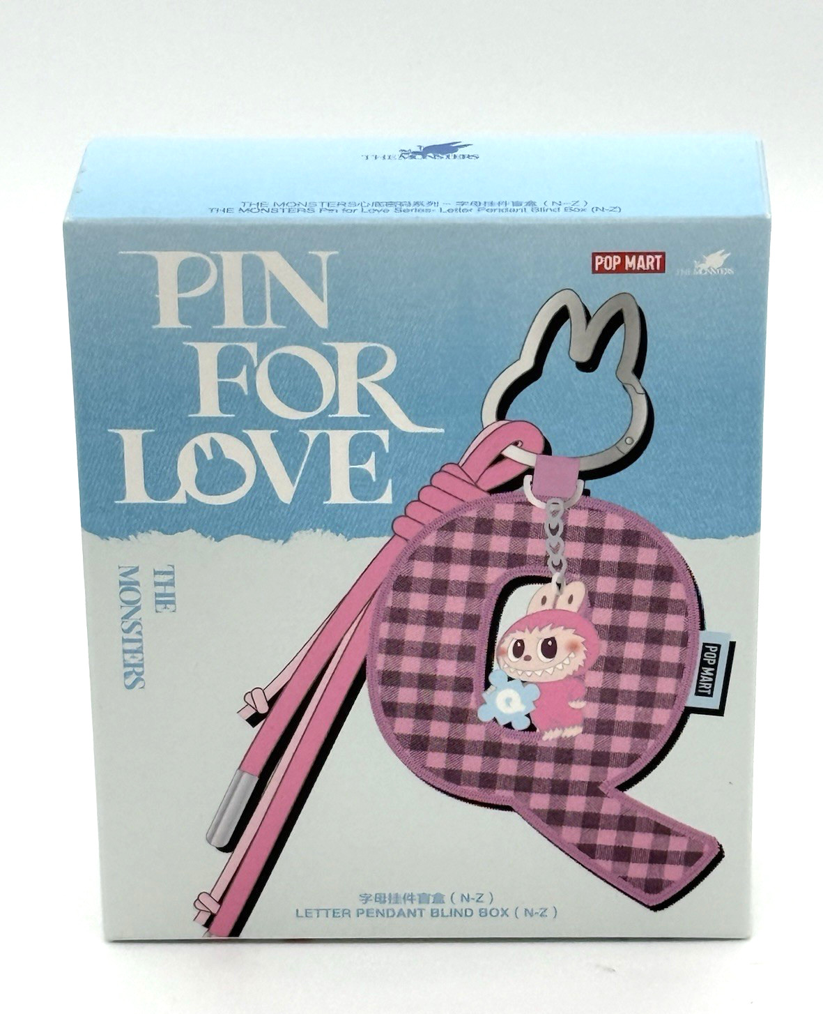 Pop Mart The Monsters Pin for Love Series Letter Pendant Blind Box (N-Z)