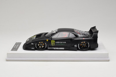 REMC026 Ferrari F40 LB Works Monster Energy Matt Black BBA 1/18
