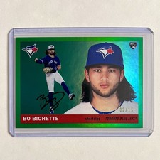 Bo Bichette Rookie 2020 Topps Archives #45 Green Parallel Numbered /15 Blue Jays