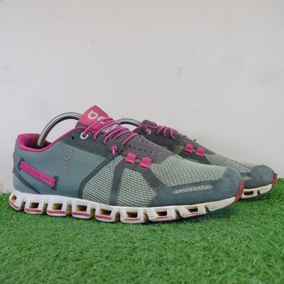 On Laufschuhe Größe 7,5 Damen Cloud Forest/Himbeere Low-Top Sportschuhe