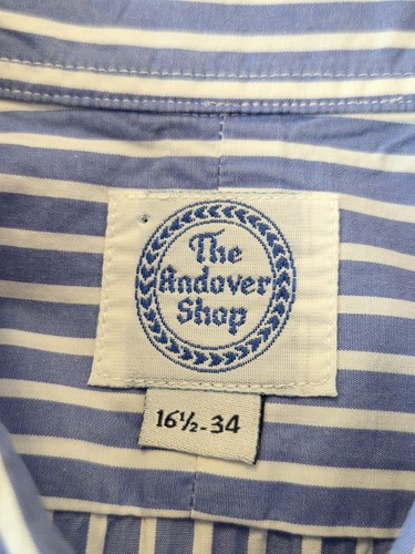 The Andover Shop Lot of 2 Long Sleeve Button Front Shirts Mens 16.5 ~ 34/35 VTG - Picture 9 of 20