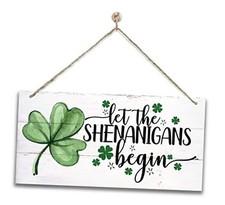 Hanging St. Patrick's Day Wooden Decor - 'Let the St Patricks Day 18