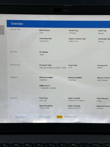 Dell Latitude 3450 14" i7-1355U 1.7GHz READ - Picture 2 of 11