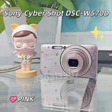 Sony Cyber Shot DSC-W570D 16.1MP 5.0x Optical Zoom Digital Camera Pink s7