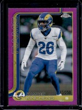 2025 Topps Chrome Kamren Kinchens Pink Refractor #/250 Rams