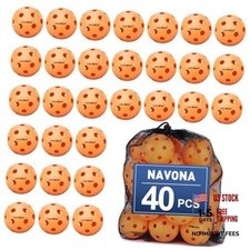 40 Pack Premium Indoor Pickleball Balls, Meet USAPA 40Pack Orange Pickleball