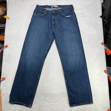 Levi's 559 Relaxed Straight Jeans Men's Blue Denim Cotton Zip Fly - 33X31.5