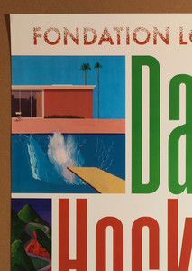 David HOCKNEY — Affiche originale d'exposition, Fondation Louis Vuitton, Paris — vue 3 sur 6