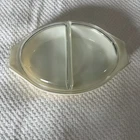Vintage Pyrex Golden Acorn Divided Casserole Milk Glass Dish 1 1/2 Quart W/ Lid