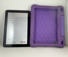 Amazon Fire HD 8 10th Gen, 2020 - 32GB Black Tablet bundled w/Purple Kids Case