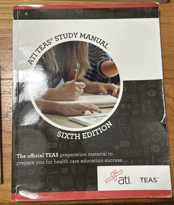 ATI TEAS Test Study Guide, 6th Edition, Very Good Used Condition