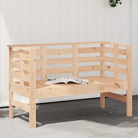 Gartenbank Massivholz Kiefer 111,5X53X71 Cm Sitzbank Outdoor