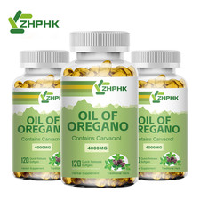 Oregano Oil 4000mg Softgels 3 Pack Carvacrol Immune Digestive Support