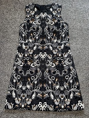 Womens Hallhuber Shift Dress, Size 8, Floral, Lined, Party & Cocktail