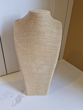 Hessian Necklace Jewellery Display Bust For Retail Or Home