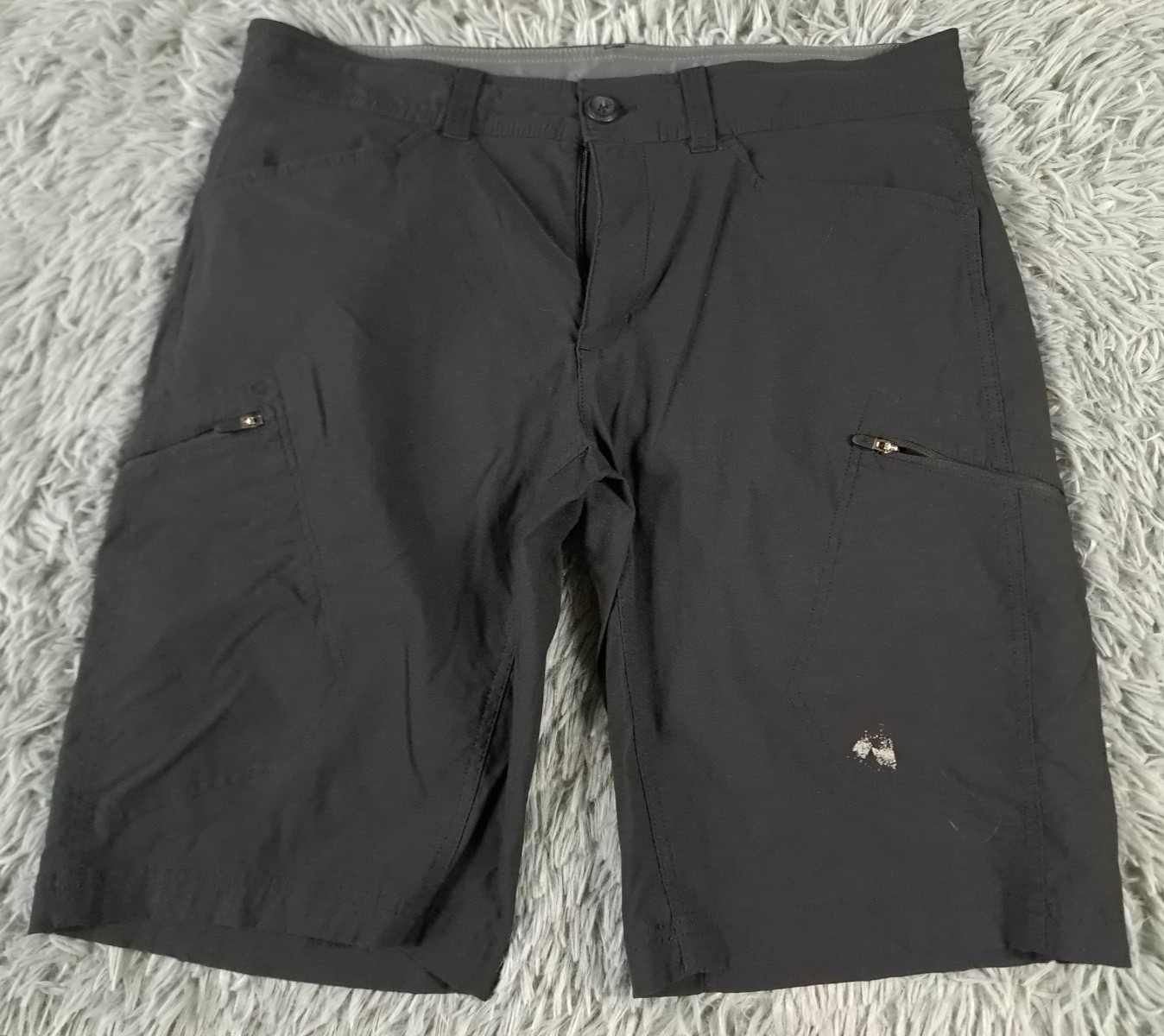 Eddie Bauer Shorts Mens 35 First Ascent Outdoor Hiking Black Stretch Gorp