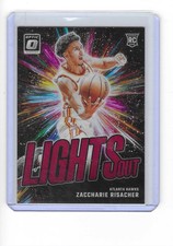2024-25 Panini Donruss Optic - Lights Out Zaccharie Risacher #4 Red Prizm /99