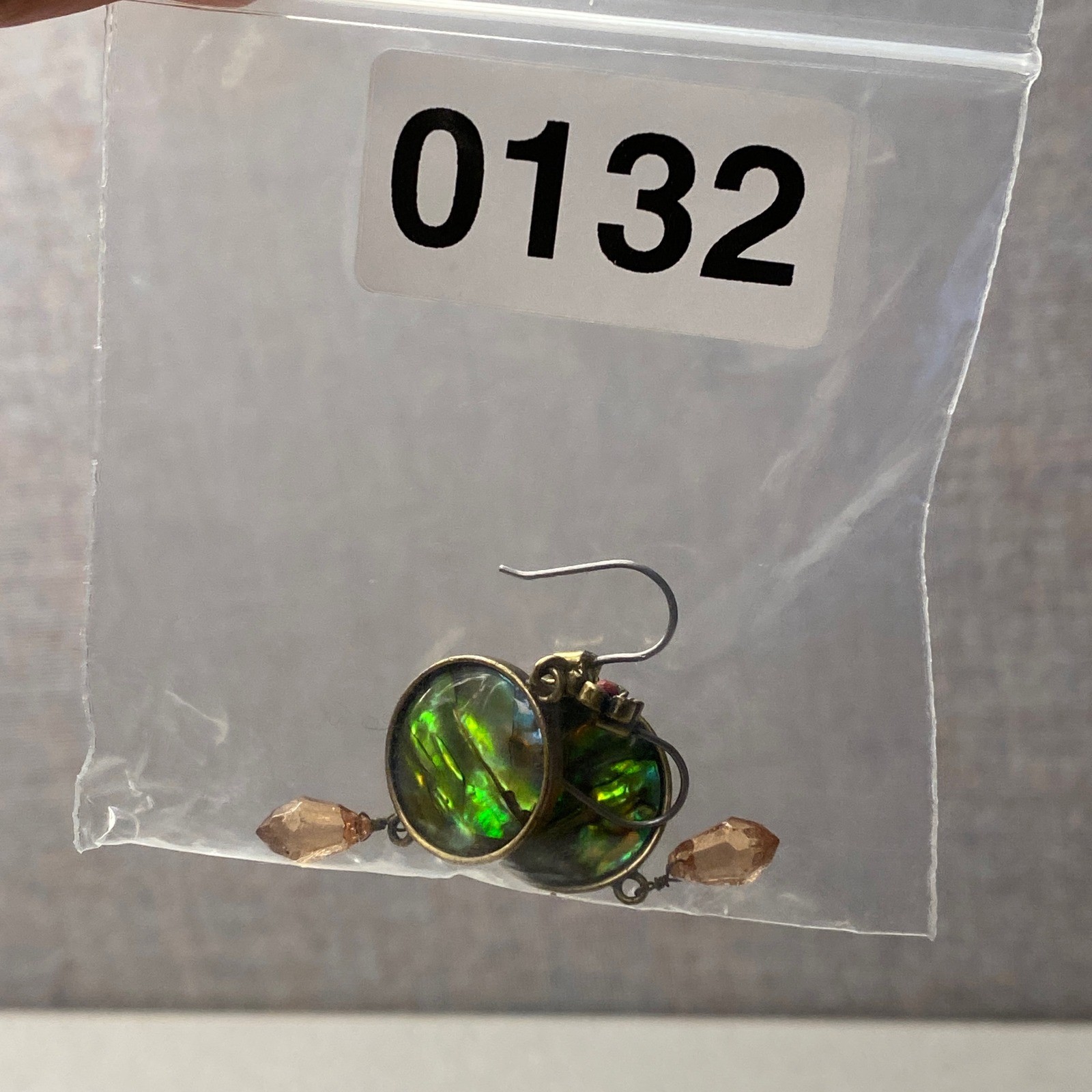 Handmade Abalone Shell Teardrop Hook Earrings in … - image 6