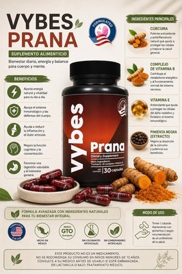 Ismerely PRANA 30caps Nueva imagen Articulaciones,inflamacion,sistema inmun