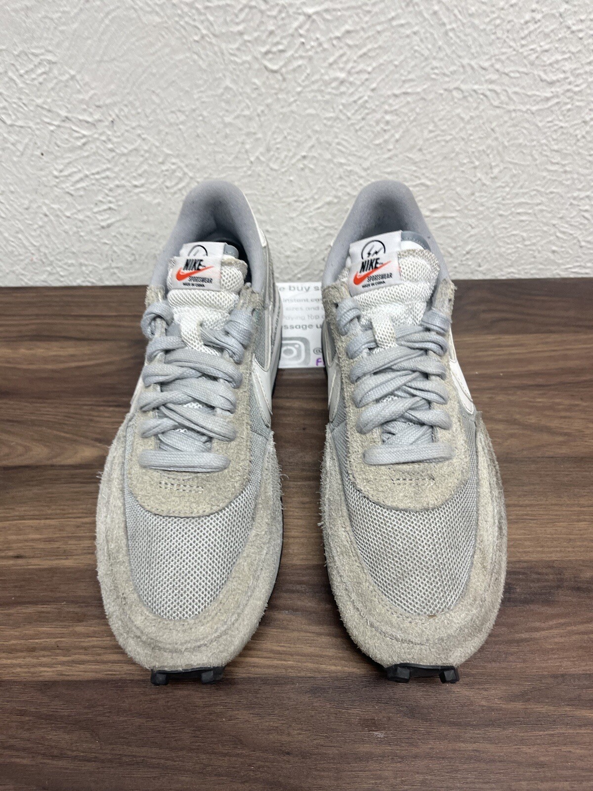 SACAI X NIKE Taglia 10 5 Nike LD Waffle x Fragment Design x Sacai Grigio DH2684 001