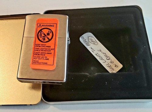 Zippo Camel 20 Filters Z 504 1999 100 Made Brushed Chrome special tin & insert - Picture 7 of 15