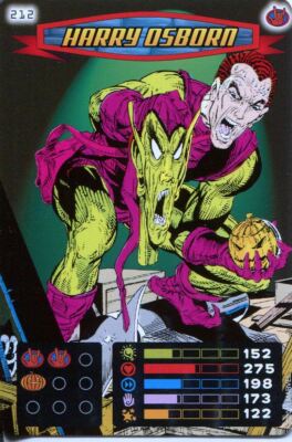 Spiderman Heroes And Villains Card #212 Harry Osborn