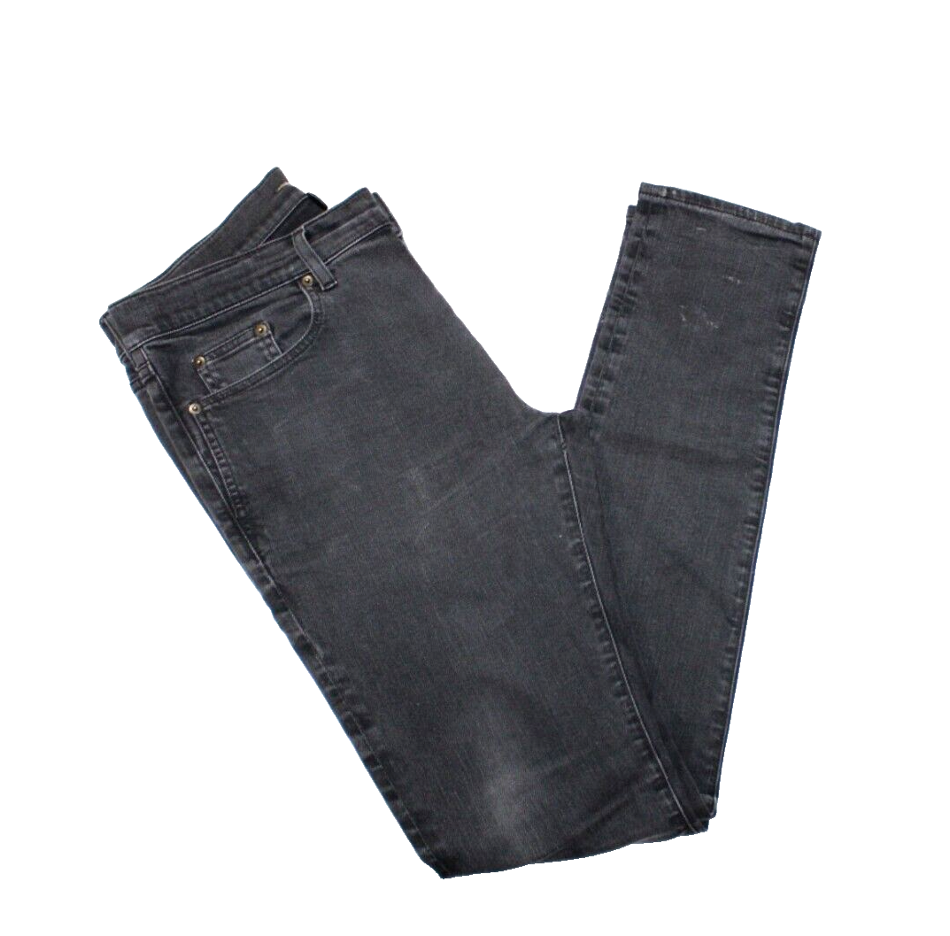 Jeans Saint Laurent nero skinny denim uomo taglia 32 moto slim designer