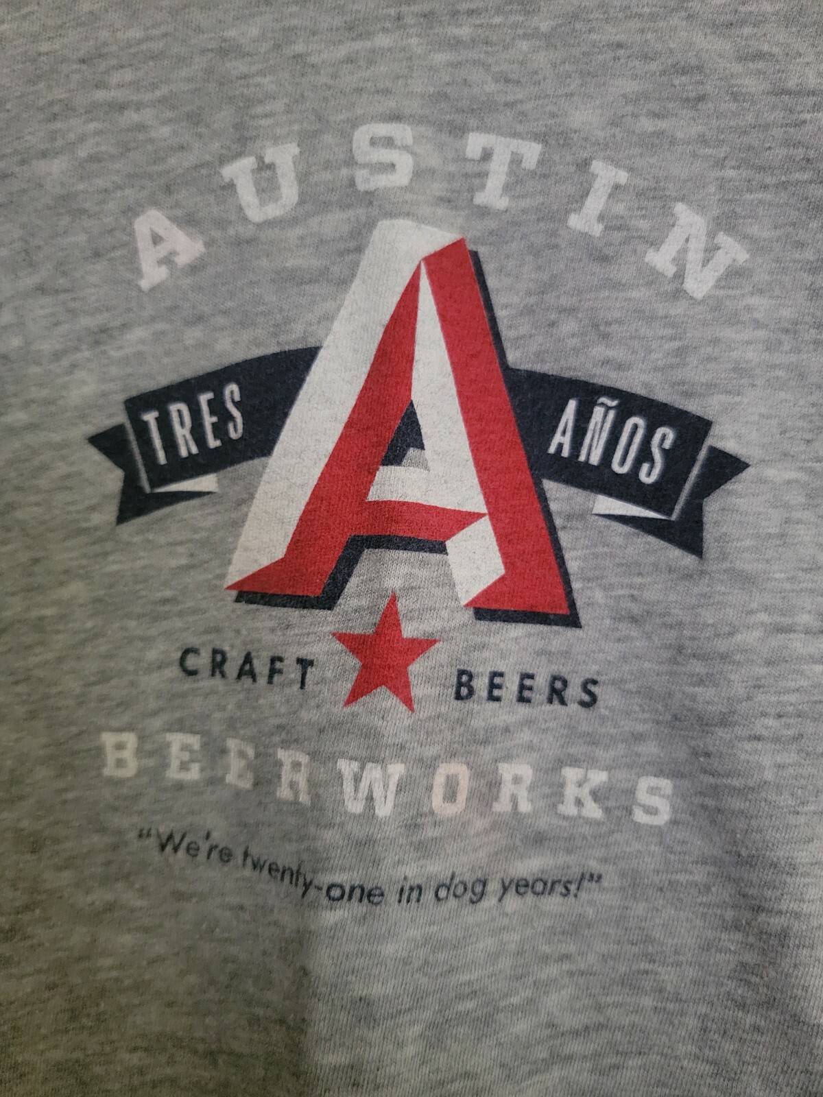 Austin Beerworks TX 3rd Anniversary T Shirt. Beer Bre… Gem