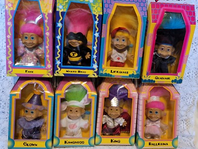 Assorted Vintage 5'' 1998 Playhouse in Style TROLLKINS Troll Dolls New in Package
