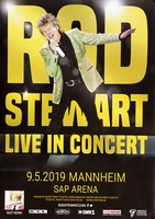 Rod Steward - Live In Concert, Mannheim 2019 | Konzertplakat | Poster