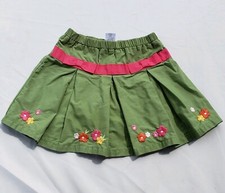 Girls Gymboree Skirt Size 4 Butterfly Blossoms Green Flowers Modesty Shorts Vtg