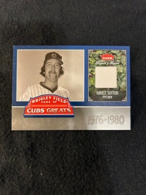 Bruce Sutter Certified Game Used Jersey Card