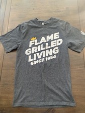 Burger King Flame Grilled Living Employee Tee Small