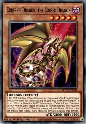 yugioh card curse of dragon Yugioh 3x Curse of Dragon, the Cursed Dragon - ROTD-EN002 - Common - 1st  Edition