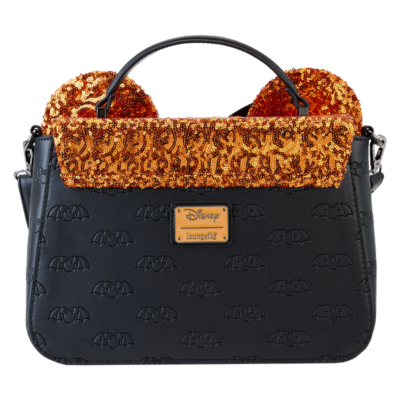 Minnie Mouse Halloween Sequin Disney Loungefly Crossbody Bag  display picture 3