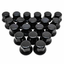 60x 33mm Black Plastic Wheel Nut Cover Caps Bolt fit Truck Lorry Trailer Bus LKW