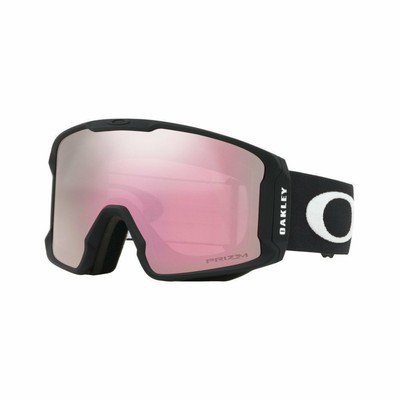 Oakley line miner matte black prizm hi pink iridium maschera ski snowboard  ne | eBay
