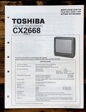Toshiba CX2668 TV Service Manual Original 