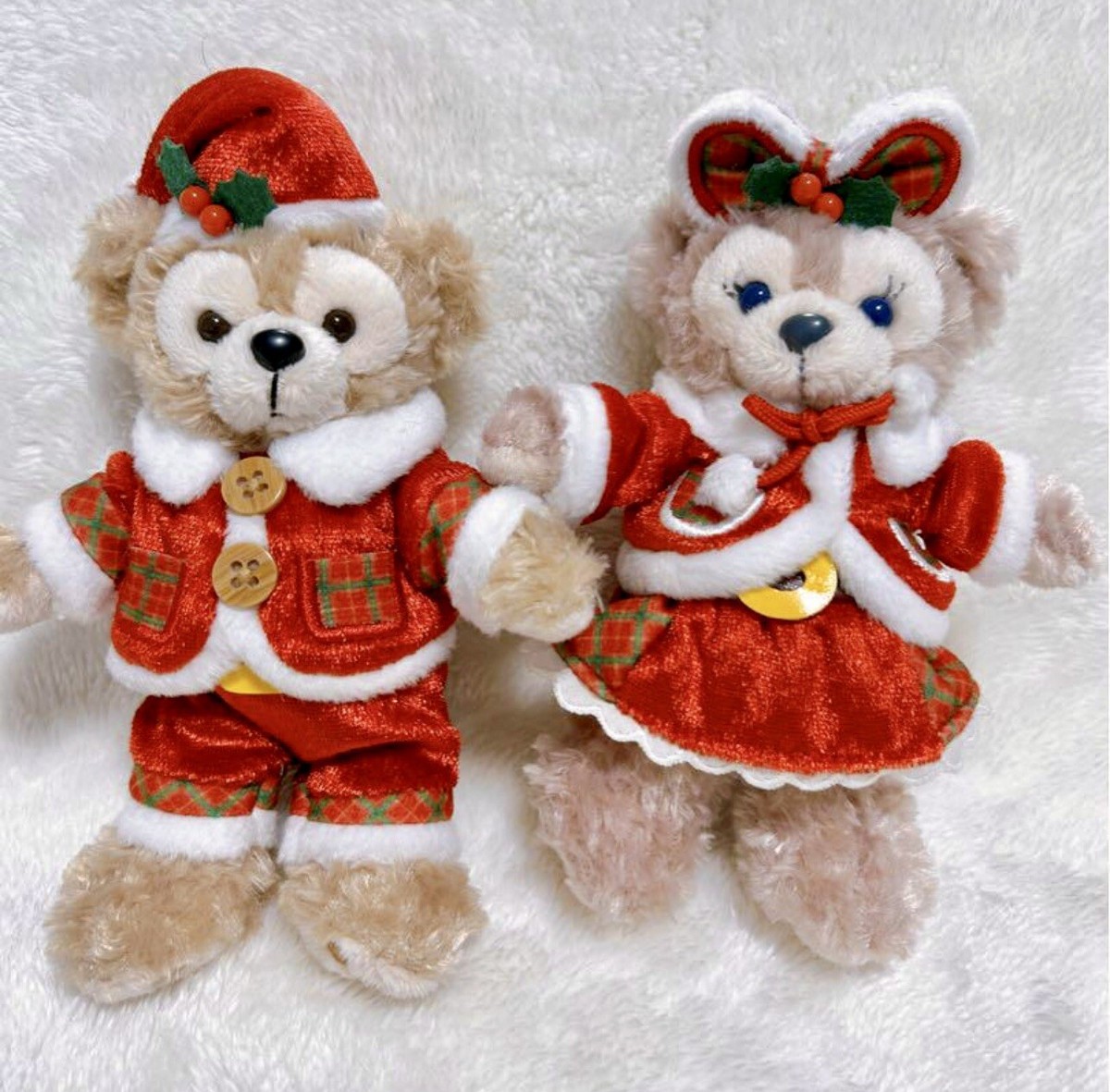 Disney Duffy ShellieMayぬいぐるみ 2体セット Disney authentic Duffy shelliemay plush poseable small