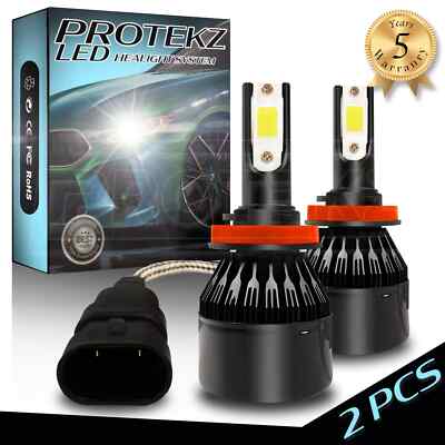 Protekz LED Headlight Kit High Bulb H7 6K for 2016-2019 Mercedes Benz Gle-Class