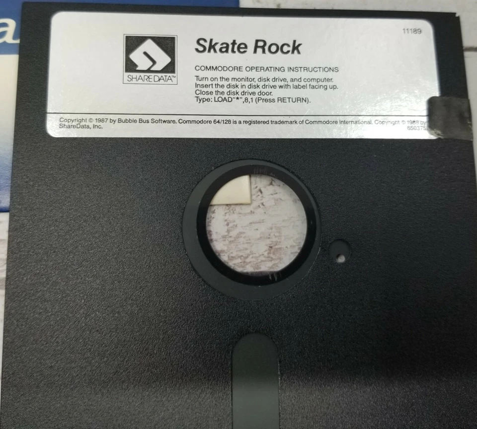 SHAREDATA Skate Rock for Commodore 64 Vintage 80s Video Game  - Image 3 of 4