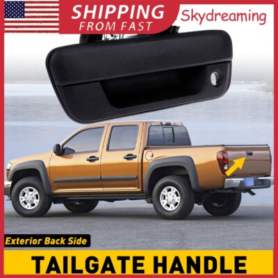 Rear Tail Tailgate Gate Latch Handle Black for 2004-2012 GM Colorado GMC Canyon