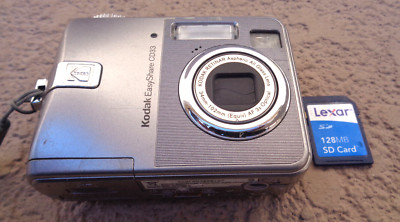 KODAK EASYSHARE CD33 3.1MP DIGITAL CAMERA W/SD CARD TESTED WORKING CLEAN USED