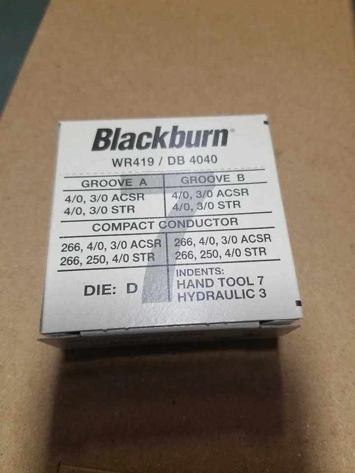 25 件装 THOMAS & BETTS BLACKBURN WR419 宽范围压缩连接器 H-TAP — 第 4/4 张图片