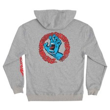 SANTA CRUZ Men's SCREAMING HAND Pullover Hoodie - Heather Grey - Medium - NWT
