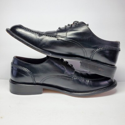Brass Boot Split Toe Oxfords Shoes Black Leather Men display picture 3