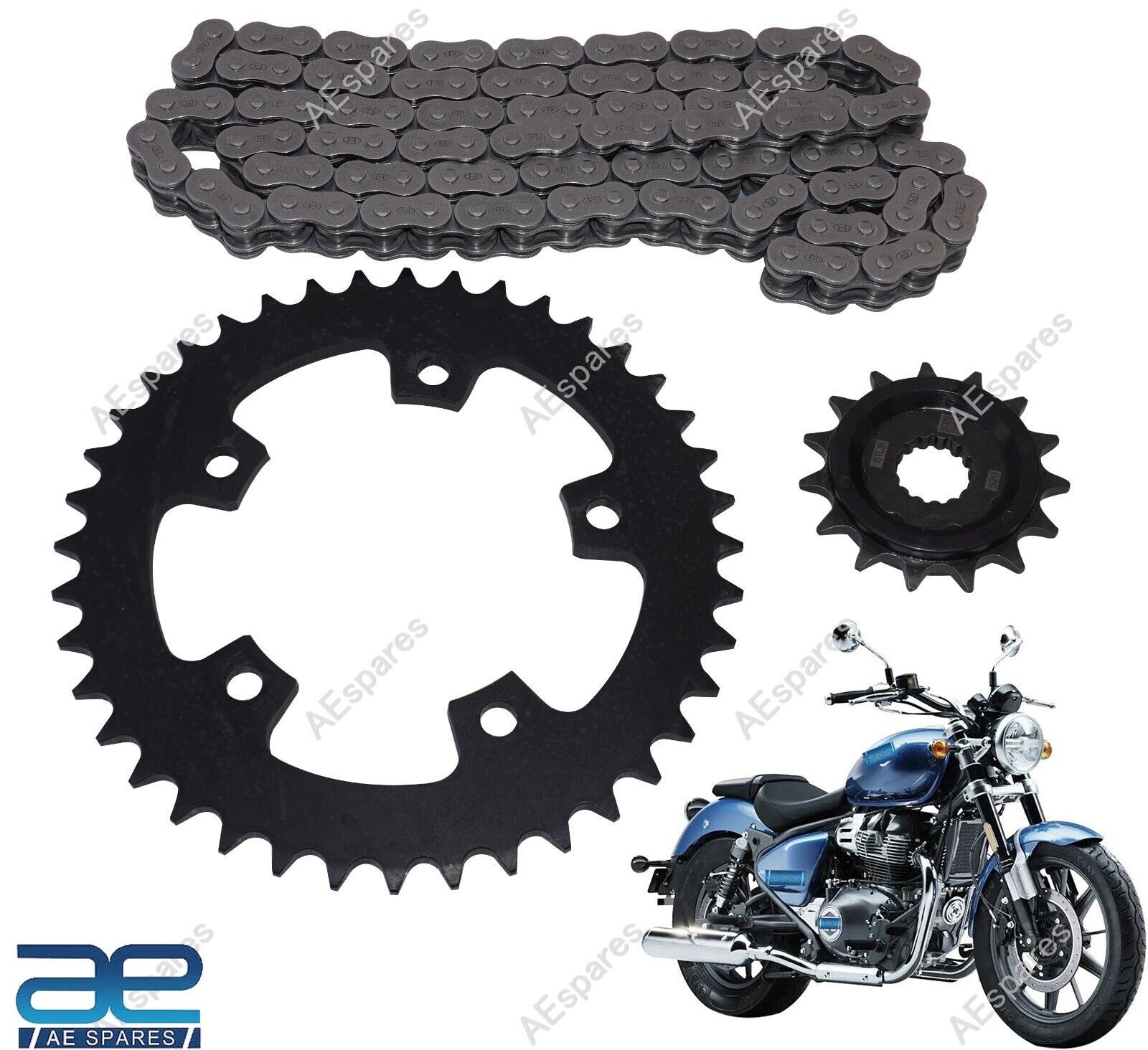 Kit Catena E Pignone Compatibile Con Royal Enfield Super Meteor 650 @Vi