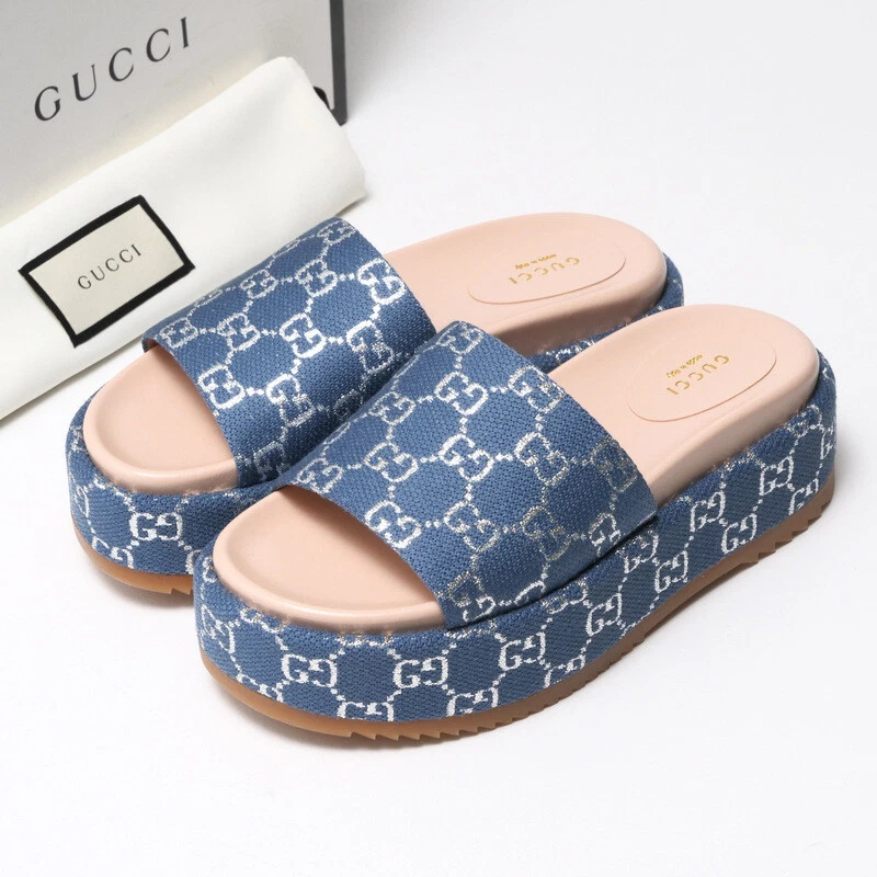 Article inutilisé Sandales GUCCI Taille 37 Plateforme Sandales Slide Logo GG Plateforme Sa...