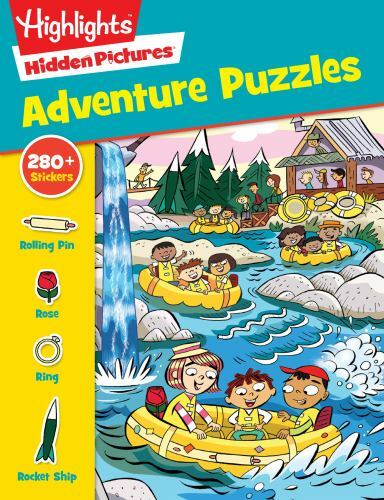 Highlights Sticker Hidden PicturesÂ® Adventure Puzzles (Sticker Hidden Pi - GOOD