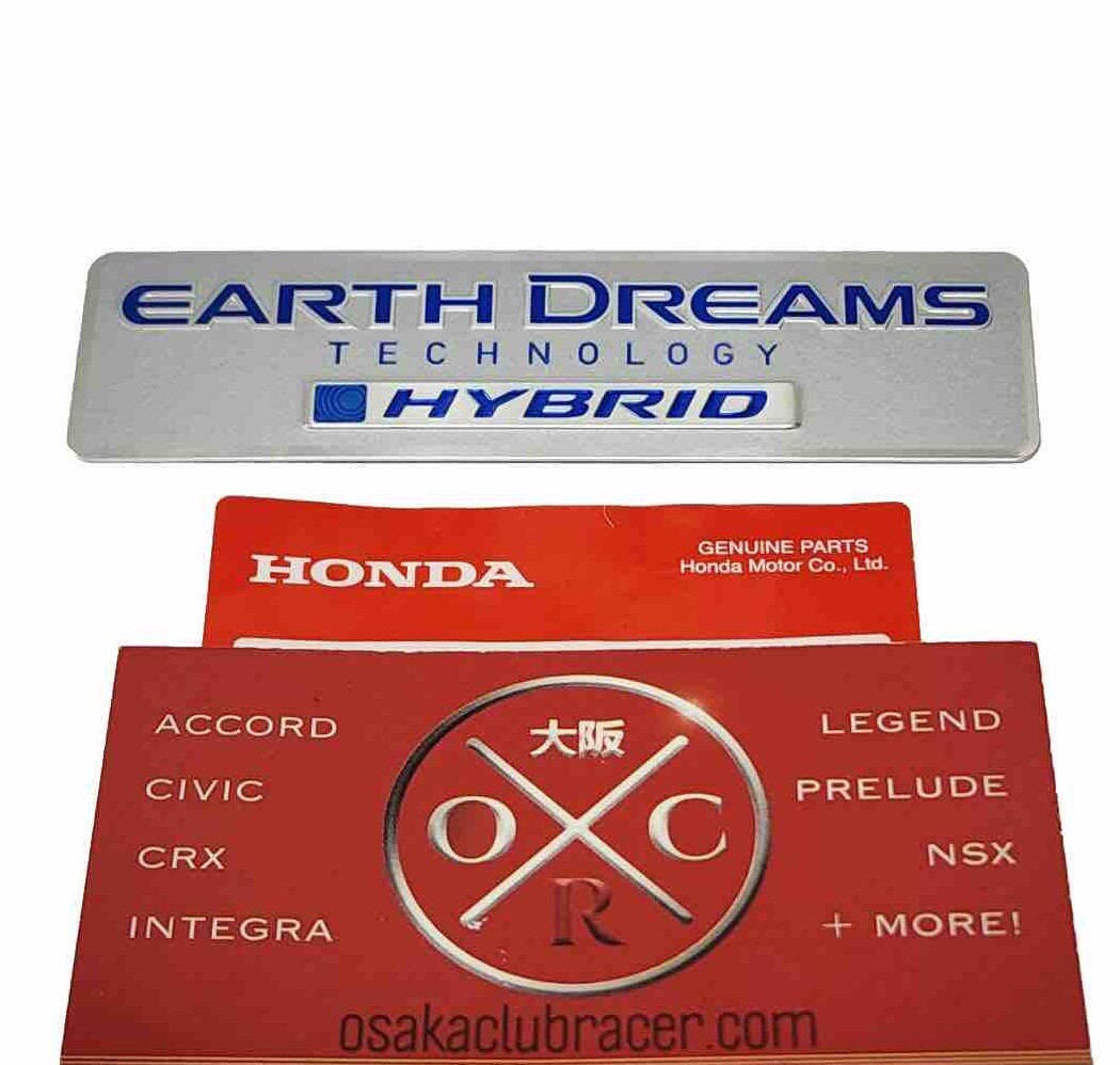 Genuine OEM Honda Earth Dreams Technology Hybrid Emblem Badge